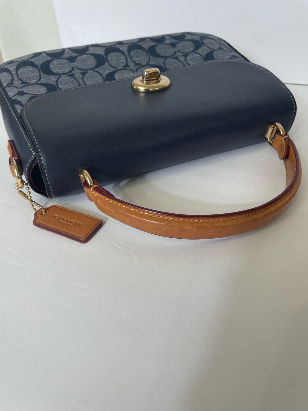 Coach Marlie Top Handle Satchel Denim Multi - Picture 6 of 13